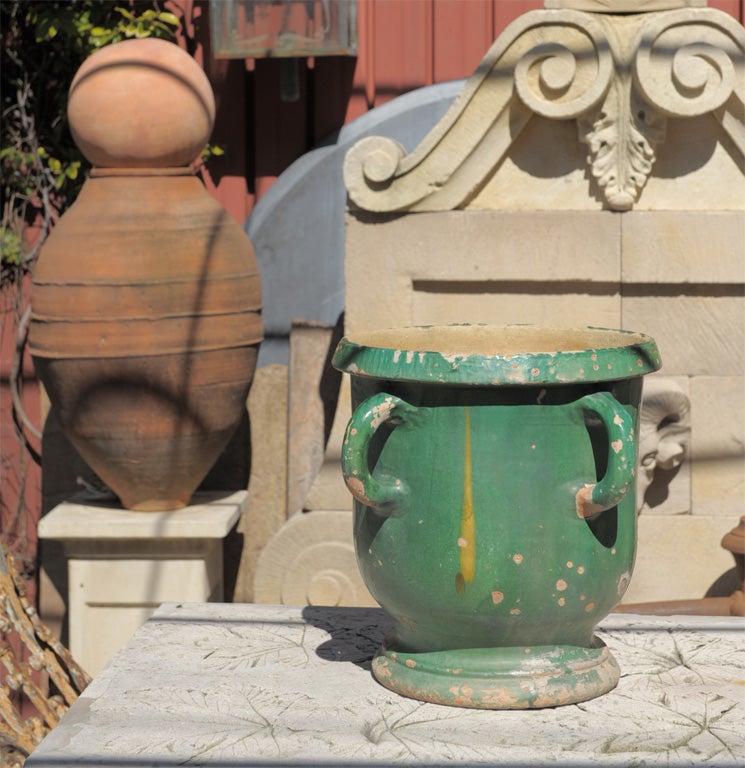 Large Glazed Terracotta Pot