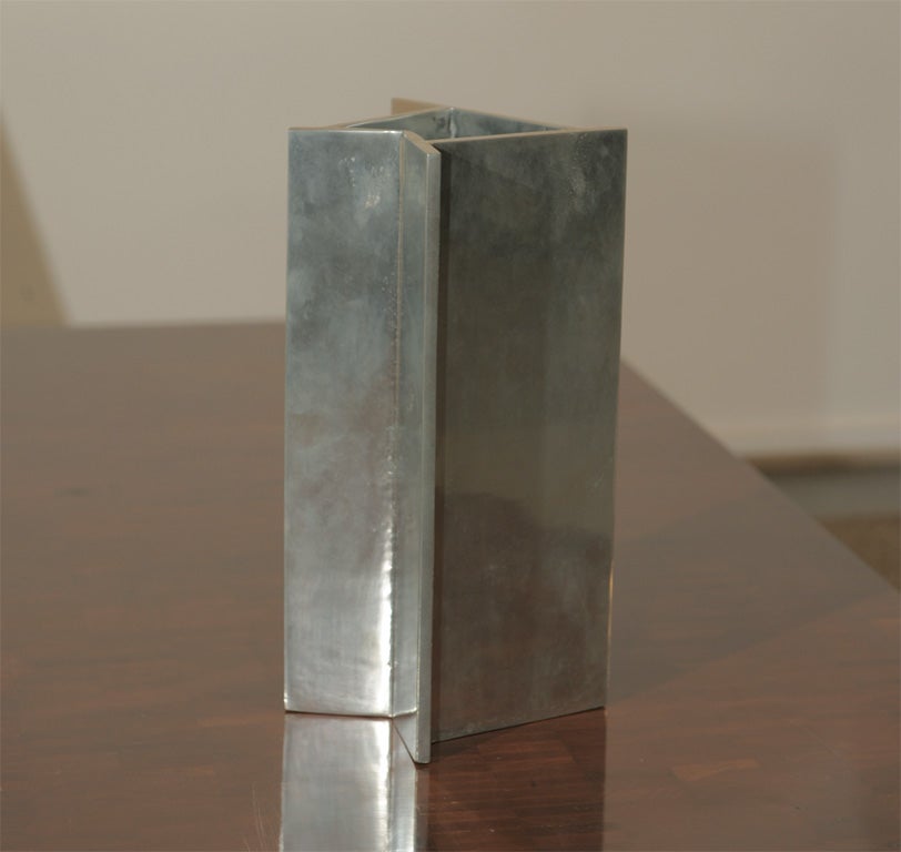 Ettore Sottsass Metal Vase For Sale 1