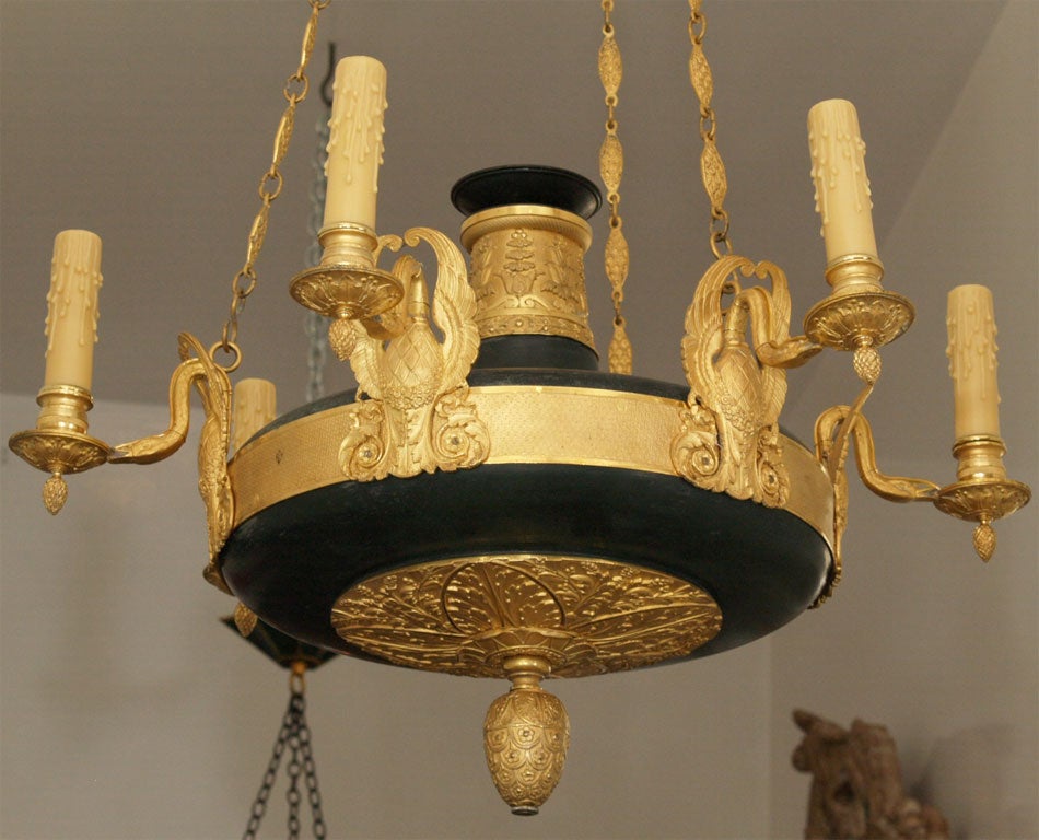 19th Century Empire Chandelier