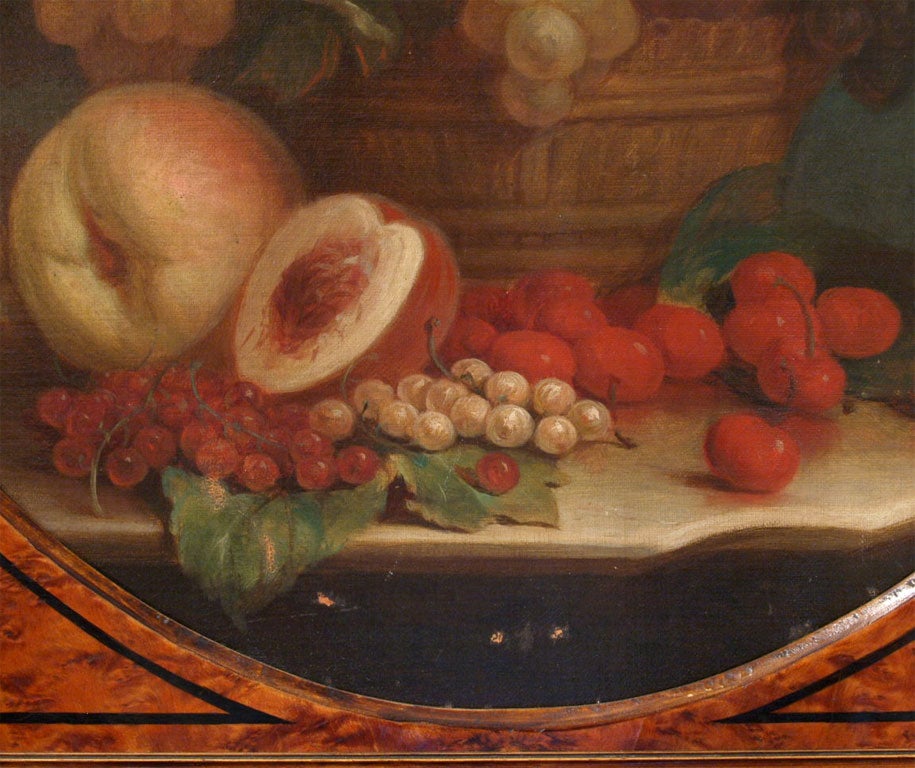 19th Century Pair of Charles X French Nature Morte Oil on Canvas For Sale
