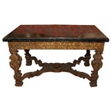 French Louis XIV Gilt Wood Console Table