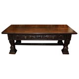 Monumental  Italian Walnut Table