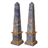 A Pair of Decorative Egyptian Revival Obelisks