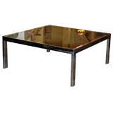 Chrome and Cane Coffee Table by Milo Baughman