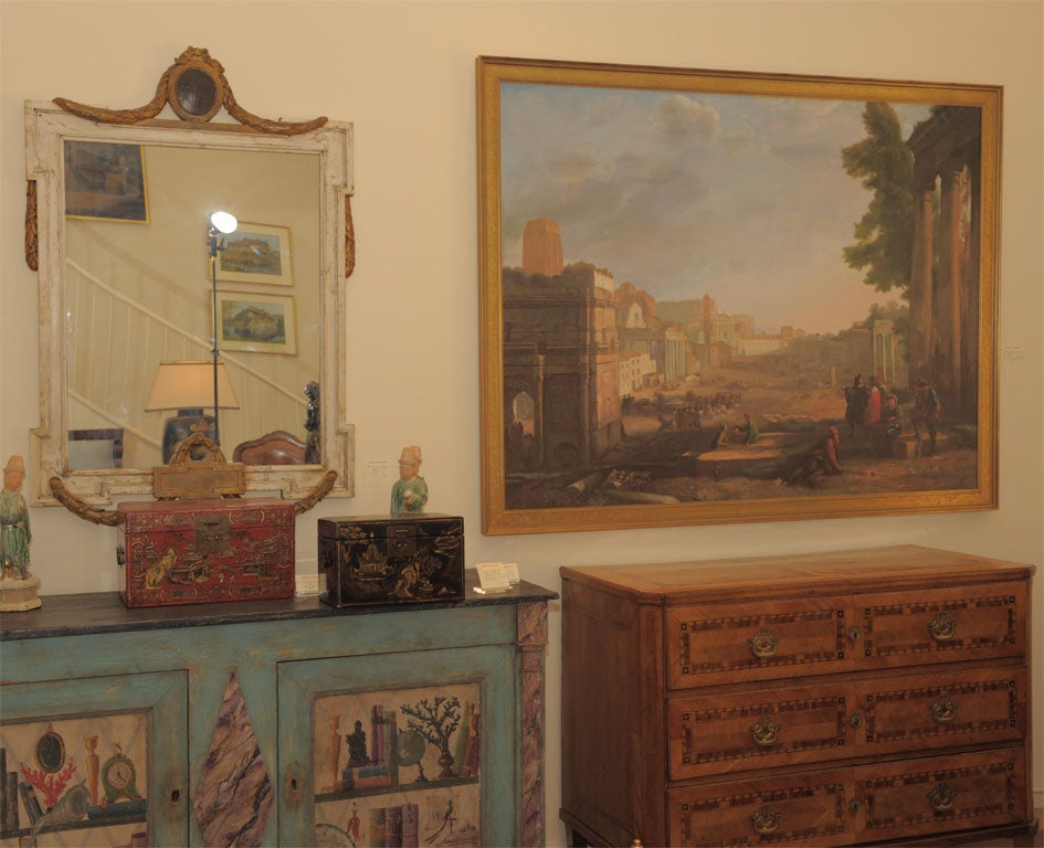 A Neoclassical Style Oil on Canvas.