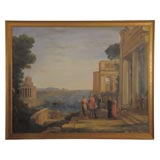 Neoclassical Style Oil on Canvas