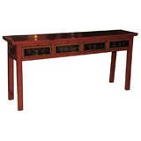 Painted 4 Drawer Console Table