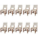 SET OF (10) HOUSE OF LORDS CHAIRS