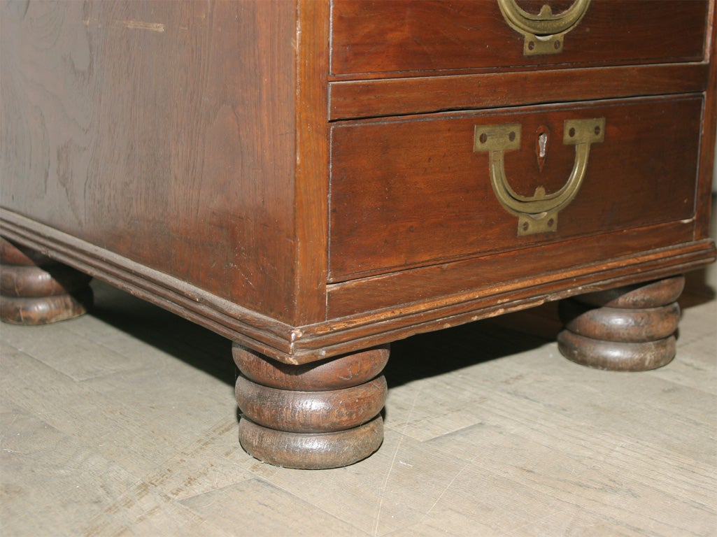 CAMPAIGN DESK WITH BOOKCASE 5