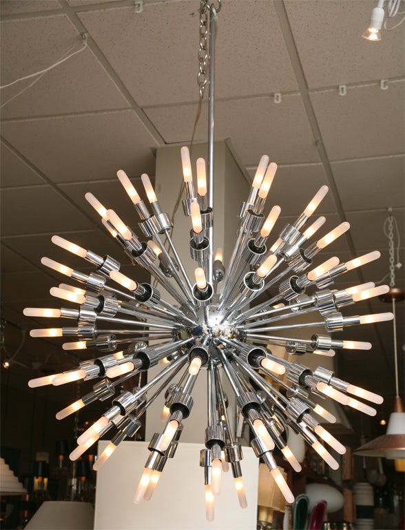 Monumental 75 Arm Sputnik Starburst Chandelier 1