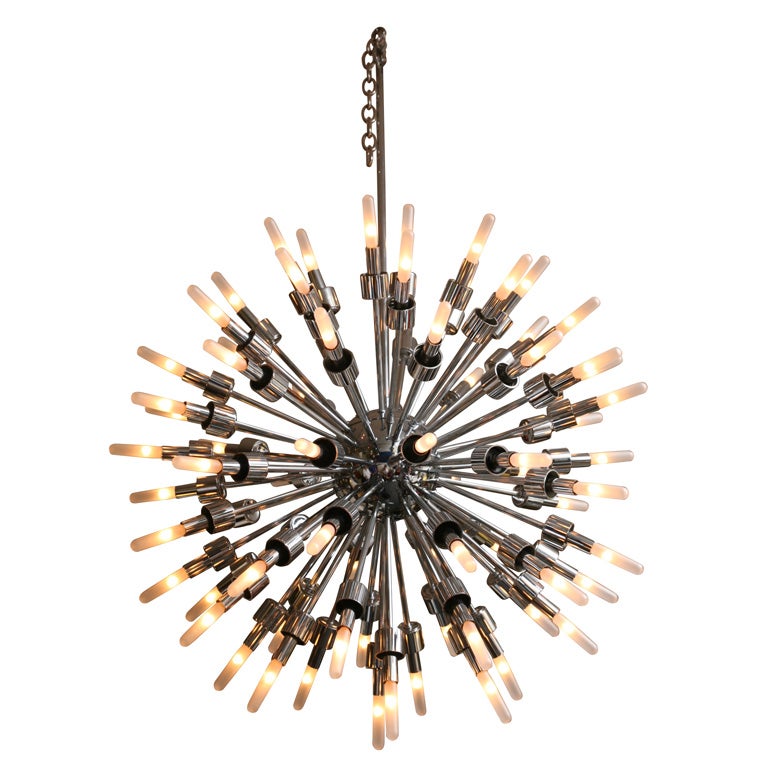 Monumental 75 Arm Sputnik Starburst Chandelier