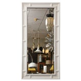 Sleek White Panelled Pier Mirror