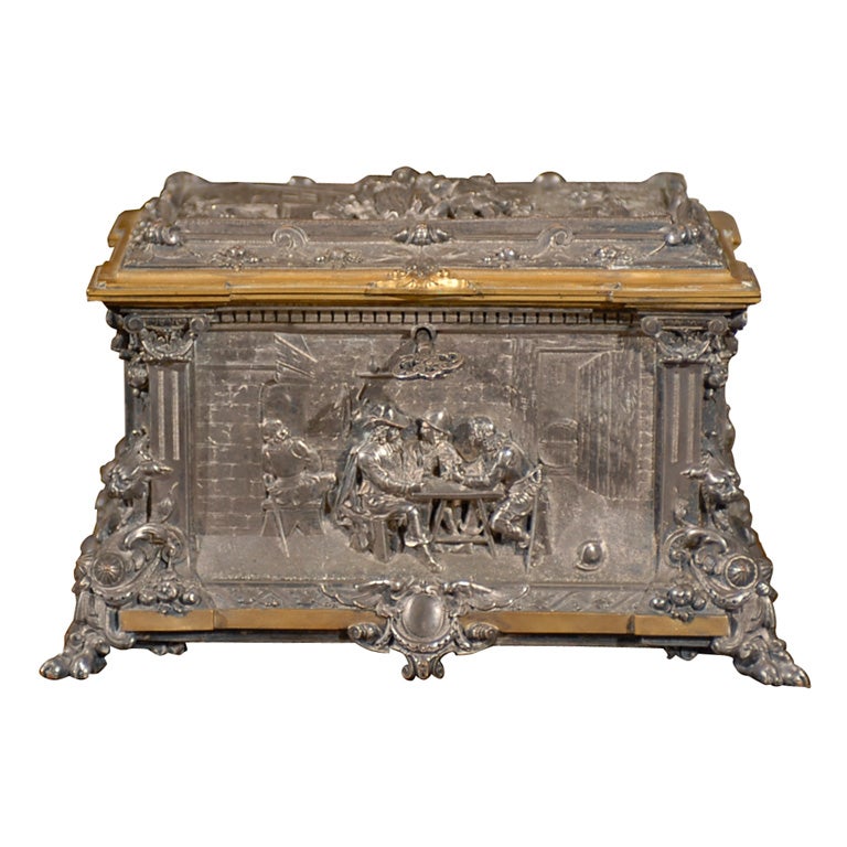 Napoleon III Pewter Box
