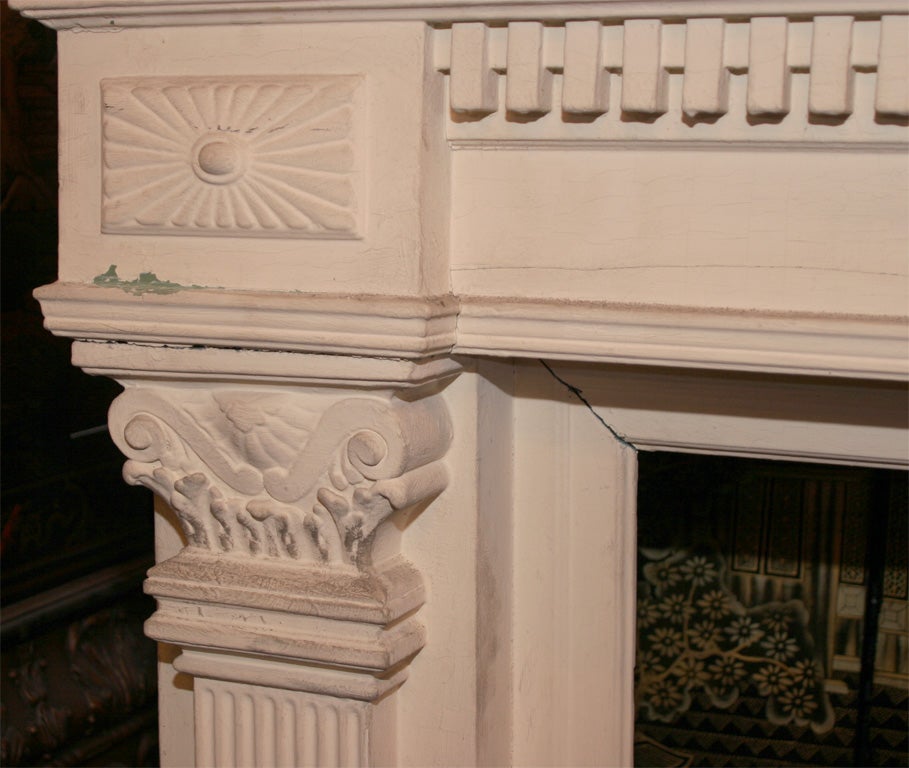 American Antique Federal Style Fireplace For Sale