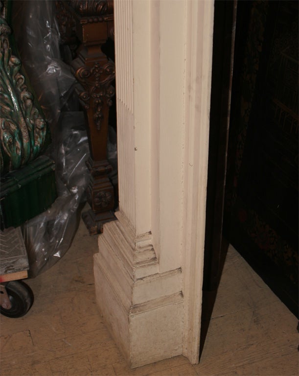 19th Century Antique Federal Style Fireplace For Sale