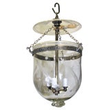 antique etched glass belljar