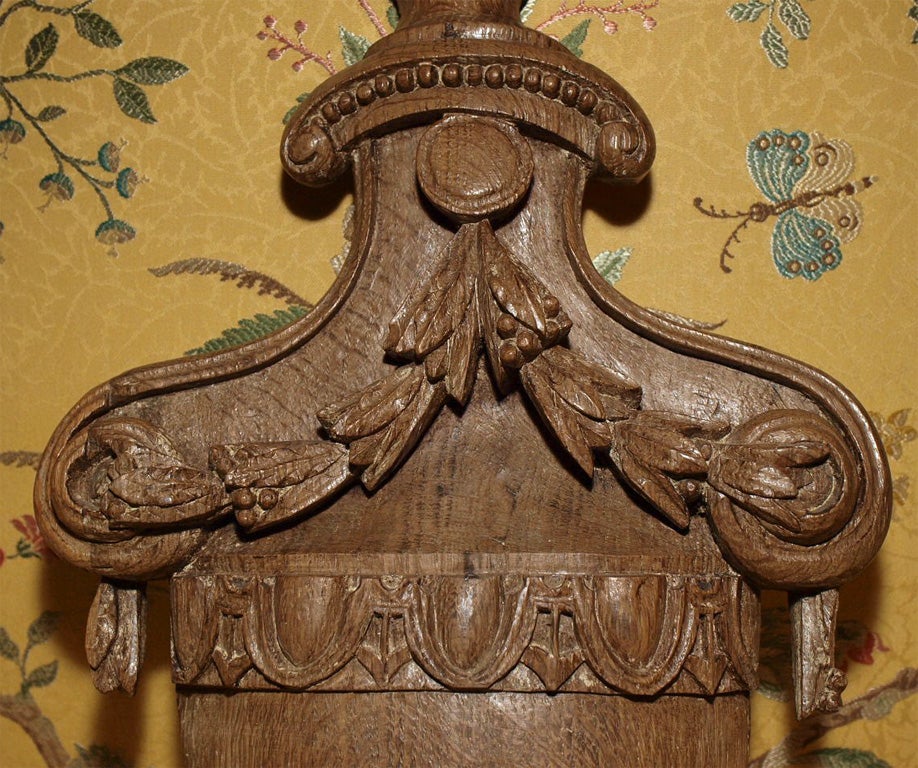 19th Century French Carved Wood Ornament For Sale