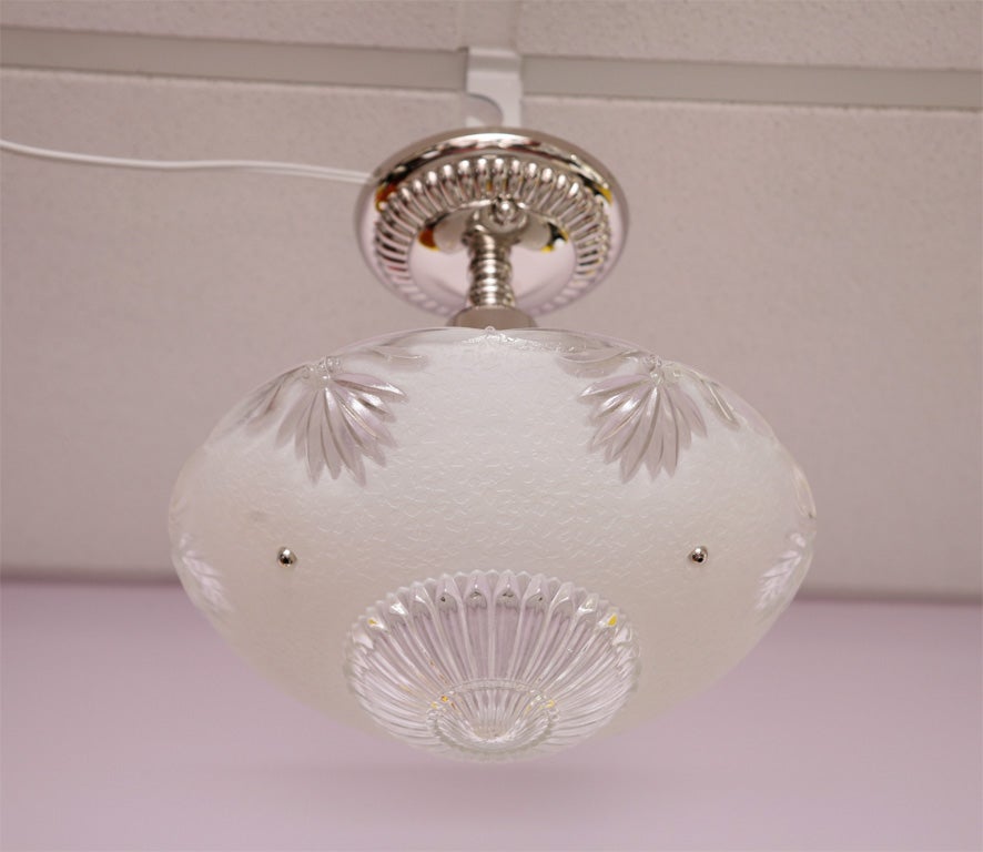 This deco pendant will be an elegant introduction as an entrance lighting fixture or anywhere in your home. 