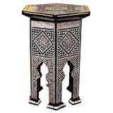 Petite Moroccan Sidetable With Interior Storage Space