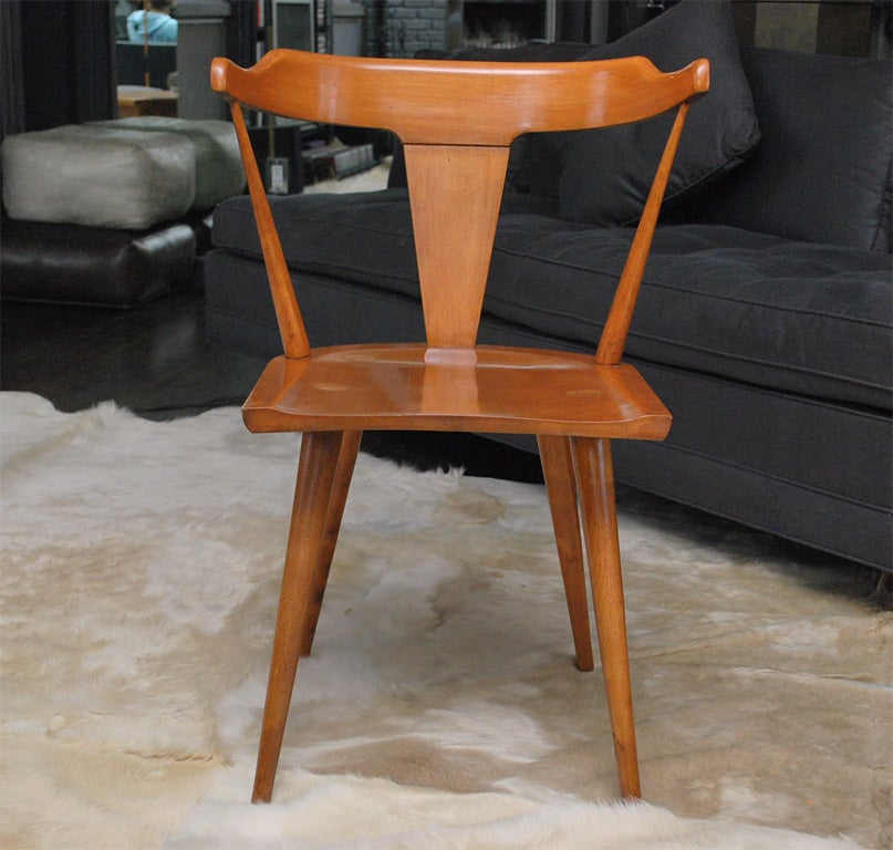Pair of Maple Arm Chairs by Paul McCobb