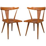 Pair of Maple Arm Chairs by Paul McCobb