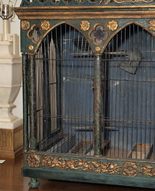 18th Century and Earlier EXCEPTIONAL 18TH C BIRDCAGE
