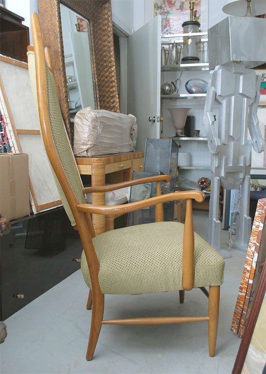 Pair Of Swedish Highback Chairs 4