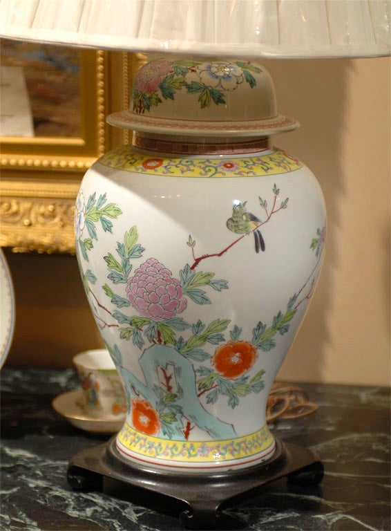 Chinese Early 19th Century Porcelain Made into a Lamp