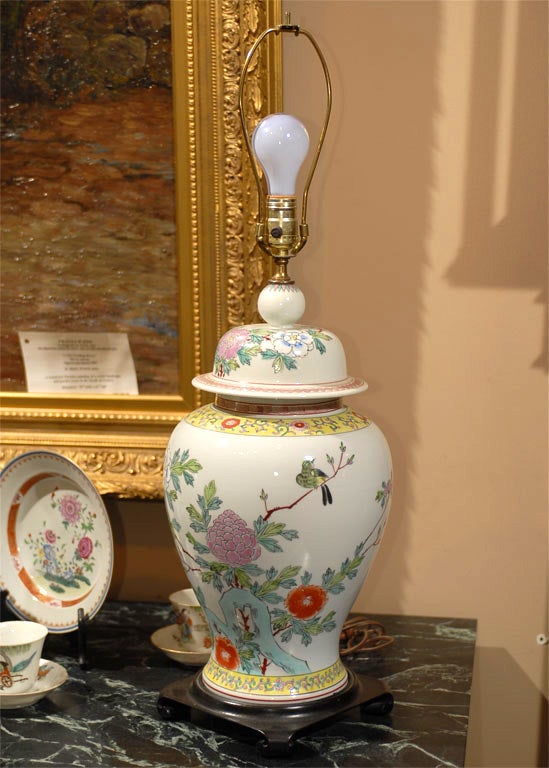 Early 19th Century Porcelain Made into a Lamp 1