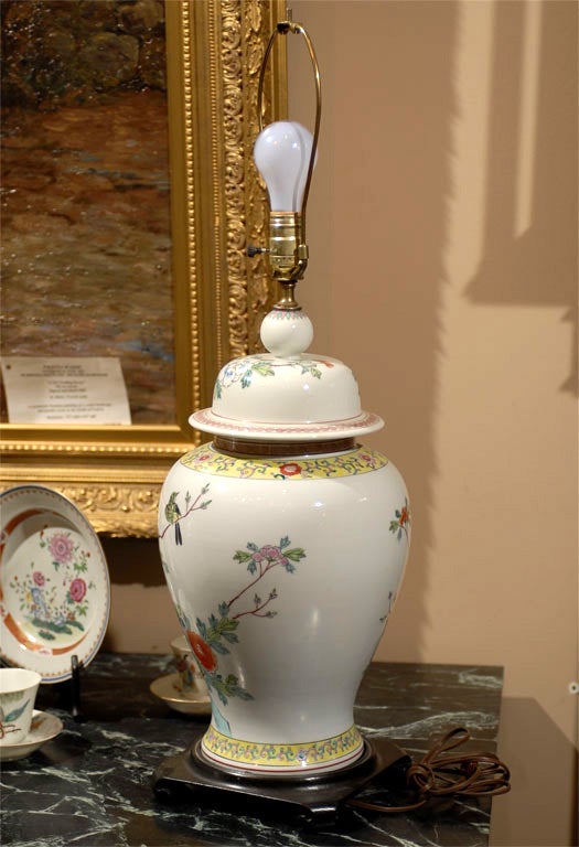 Early 19th Century Porcelain Made into a Lamp 2