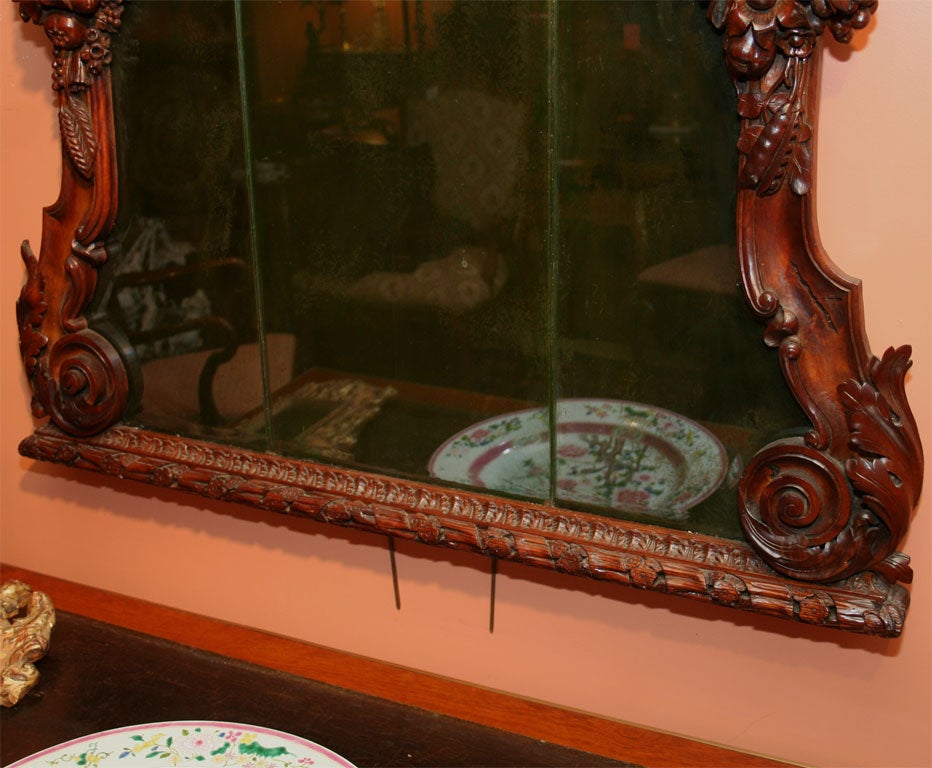 German Elaborately Carved Mirror, late 18th century 2