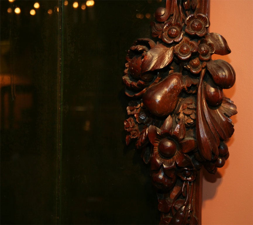German Elaborately Carved Mirror, late 18th century 1