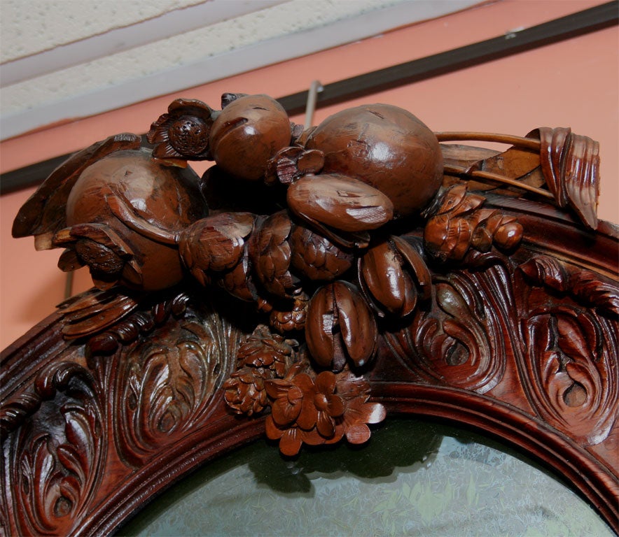 German Elaborately Carved Mirror, late 18th century 3