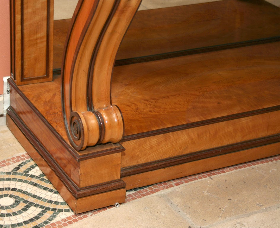 Charles X Marble Top Mirror Back Console, ca 1820