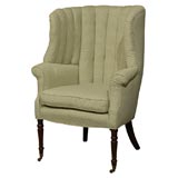 19th Century Mahogany Barrel Back Upholstered Chair