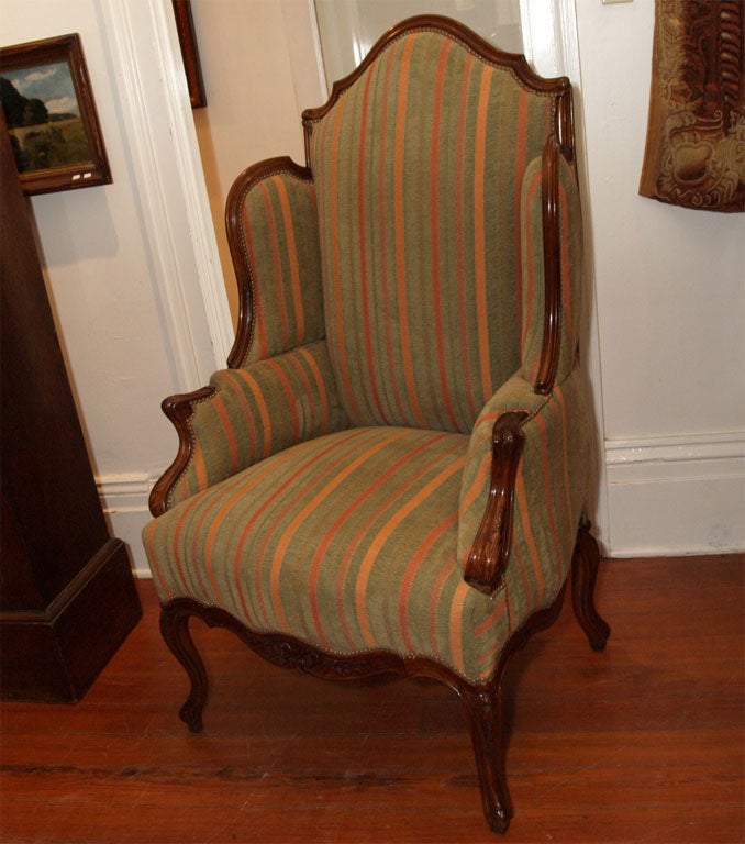Early 19th c French Wing Chair