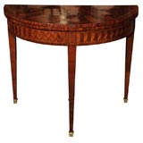 Edwardian Parquetry Game Table
