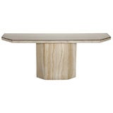 Travertine Console