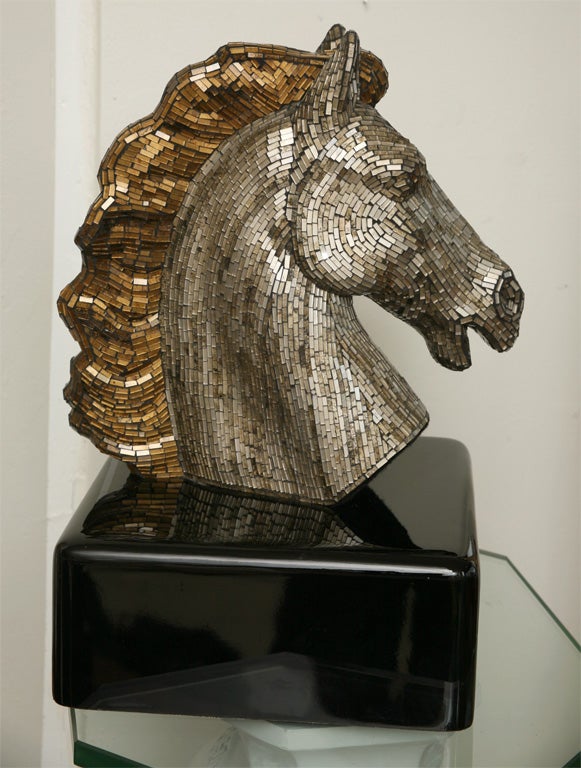 American Fabulous Glass Mosaic Horse Head