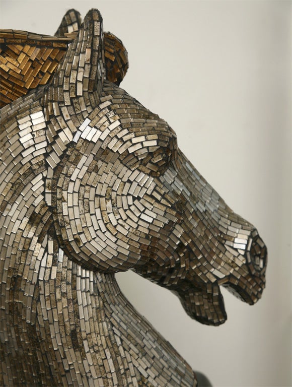 Fabulous Glass Mosaic Horse Head 1