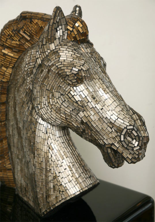 Fabulous Glass Mosaic Horse Head 2