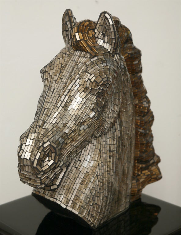 Fabulous Glass Mosaic Horse Head 3