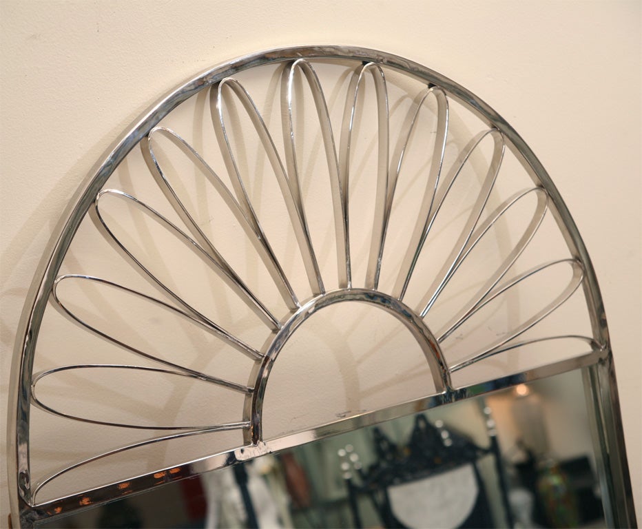 Miroir en A Silver Silver Vintage Italien en vente 1