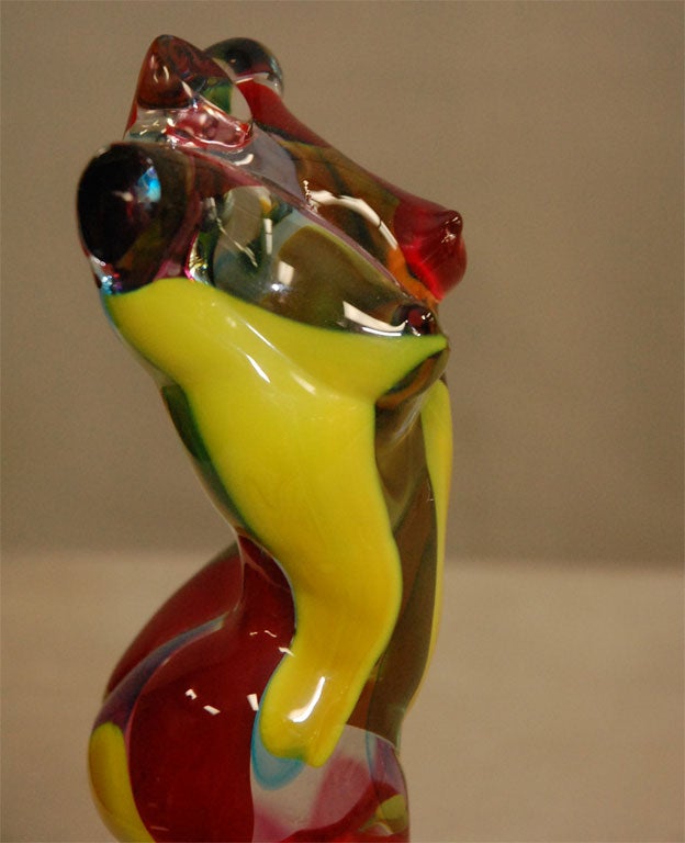 MULTICOLOR MURANO GLASS TORSO BY PINO SIGNORETTO 2