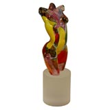 MULTICOLOR MURANO GLASS TORSO BY PINO SIGNORETTO