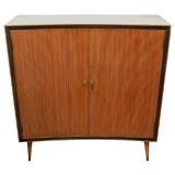 Parchment Cabinet with Tambour Doors