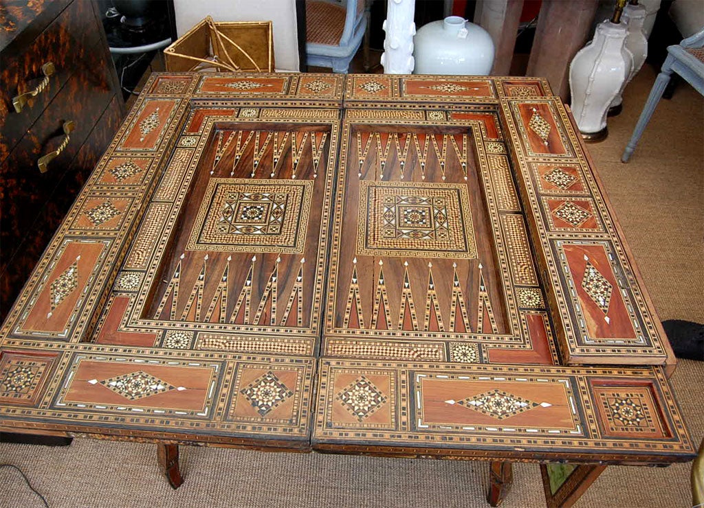 19th Century Inlaid Game Table 5