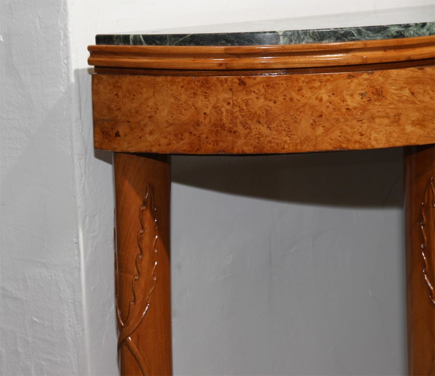 Italian Art Deco Console design by Giovanni Gariboldi and made by Quarti in Italy For Sale