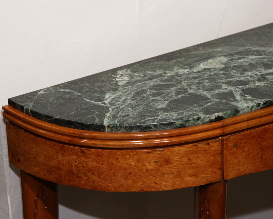 Art Deco Console design by Giovanni Gariboldi and made by Quarti in Italy For Sale 1