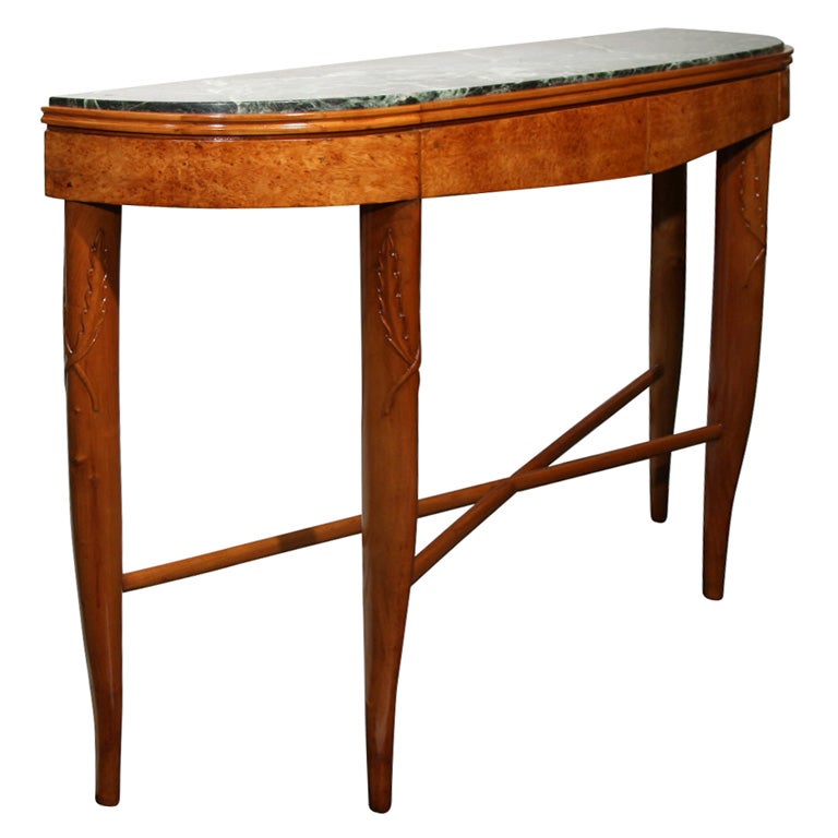 Art Deco Console design by Giovanni Gariboldi and made by Quarti in Italy For Sale